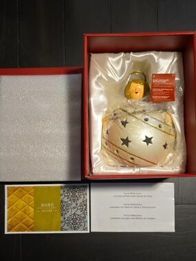 Home Reflections Gold Star Angel Luminary Flameless Candle & Timer